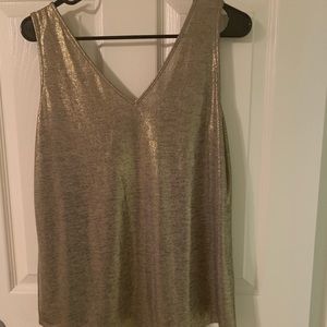 White House Black Market Gold tank top